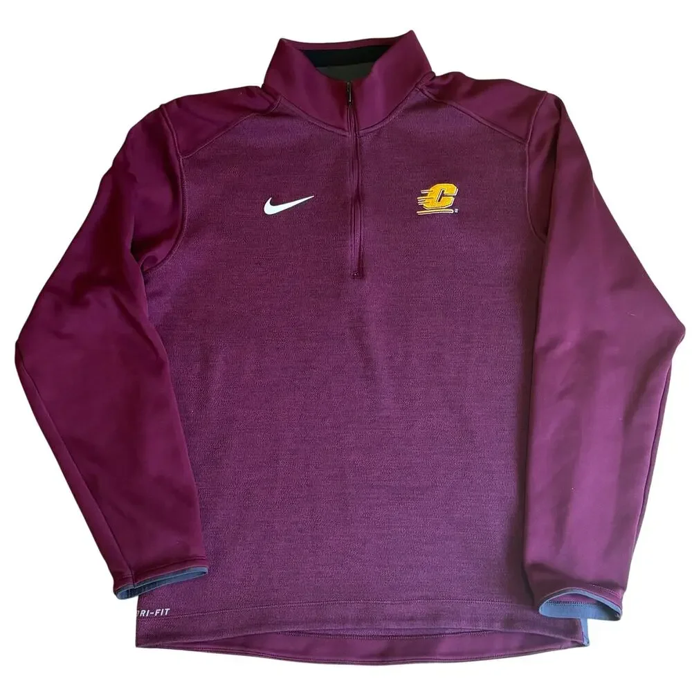 Central Michigan Chippewas Nike Dri-Fit Men's Quarter 1/4 Zip Sweatshirt Small